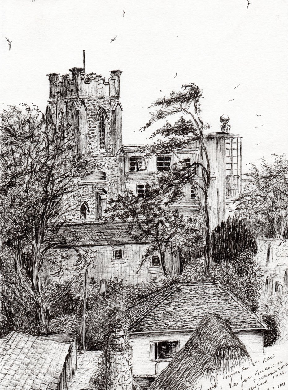Vista dalla scuola St Catherines Ventnor I.O.W., 2011 da Vincent Alexander Booth