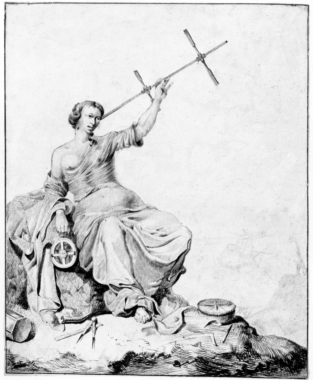 Navigazione, c.1670-90 da Vincent Laurensz van der Vinne