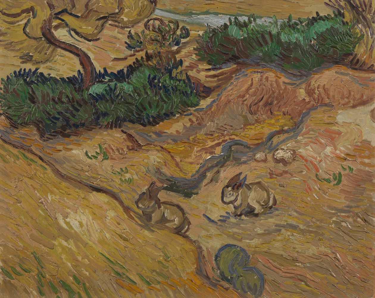 Paesaggio con conigli da Vincent van Gogh