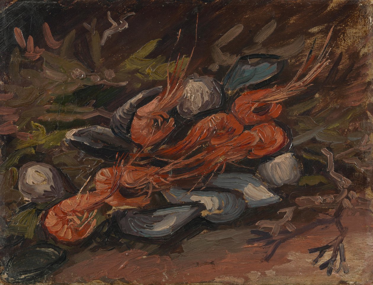 Gamberi e cozze da Vincent van Gogh
