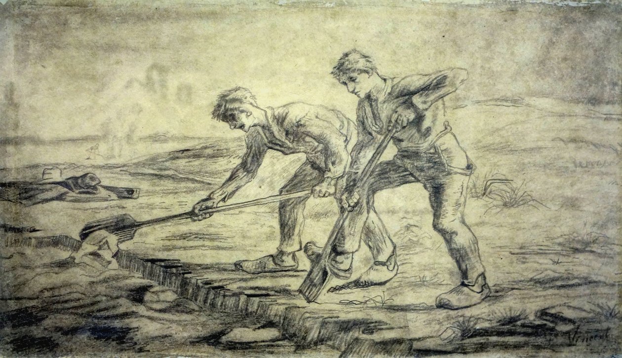 I vangatori alla casa Van Gogh di Cuesmes da Vincent van Gogh