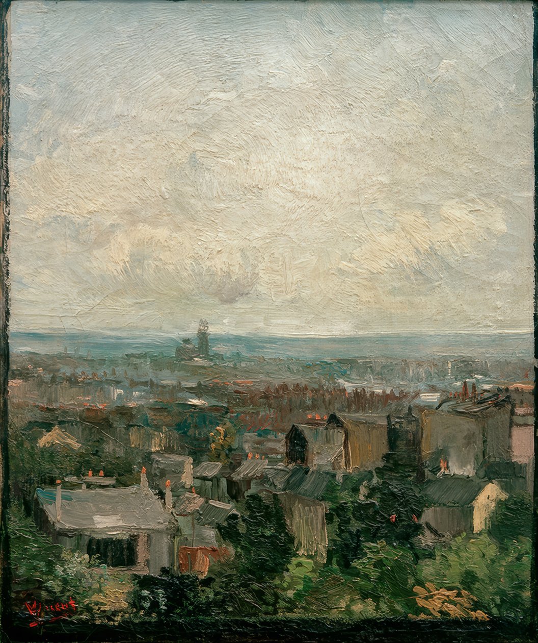 Vista sui tetti di Parigi da Vincent van Gogh