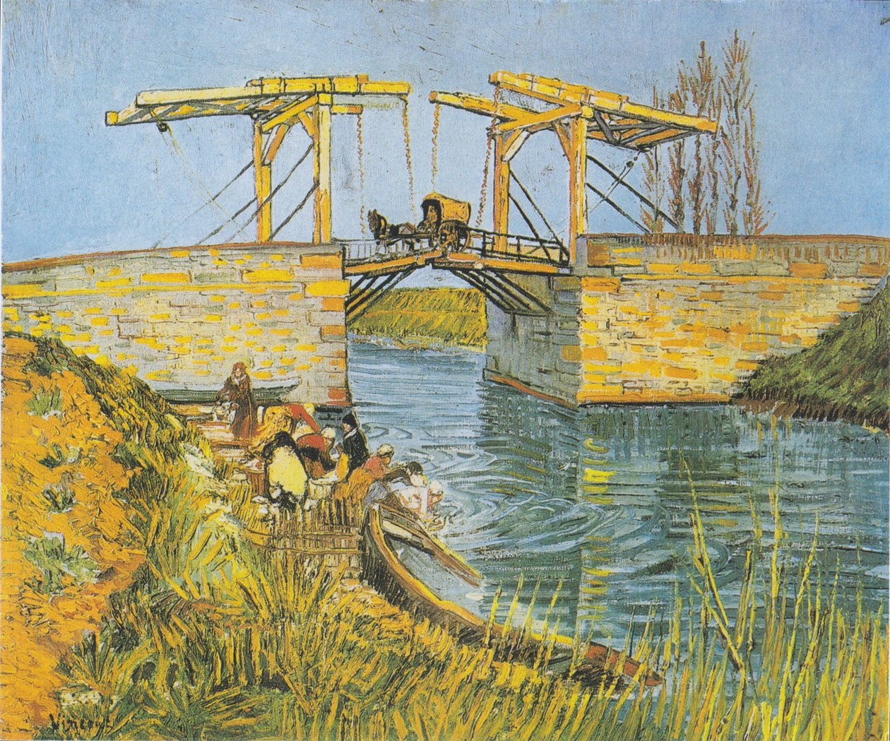 Il ponte di Langlois ad Arles con lavandaie da Vincent van Gogh