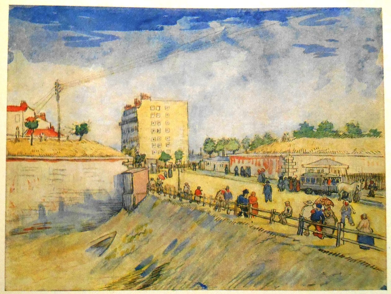 Ingresso a Parigi con un tram a cavalli da Vincent van Gogh