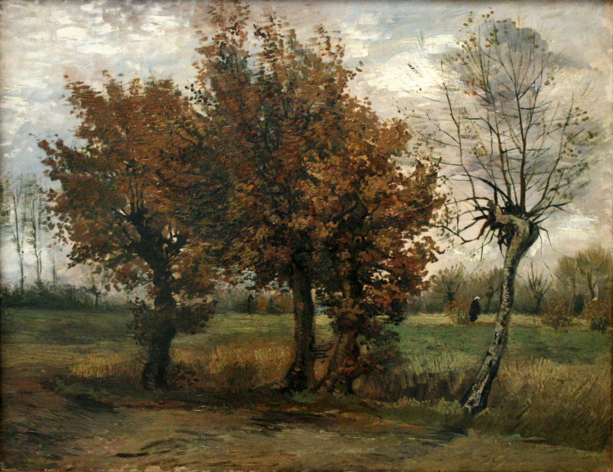 Paesaggio autunnale con quattro alberi da Vincent van Gogh