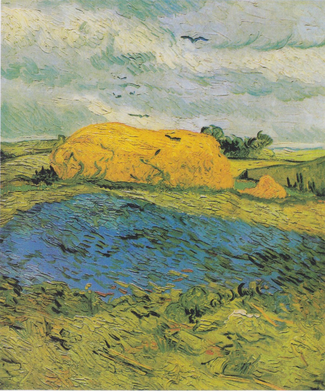 Covoni di fieno in un giorno di pioggia da Vincent van Gogh