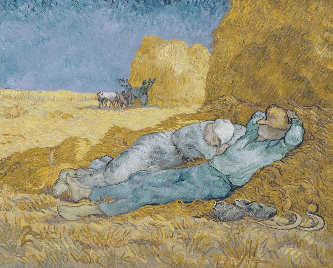 Mezzogiorno, o La Siesta, dopo Millet, 1890 da Vincent van Gogh