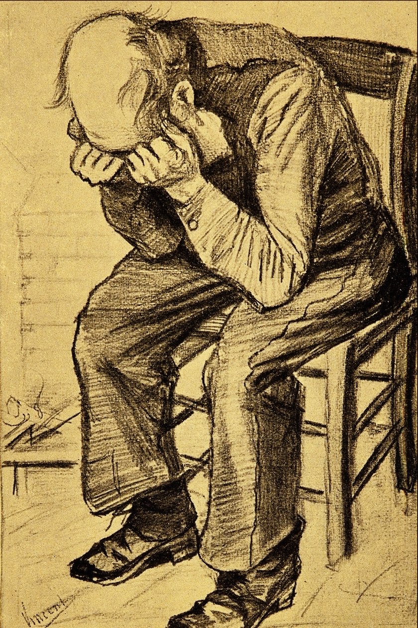 Vecchio che piange da Vincent van Gogh
