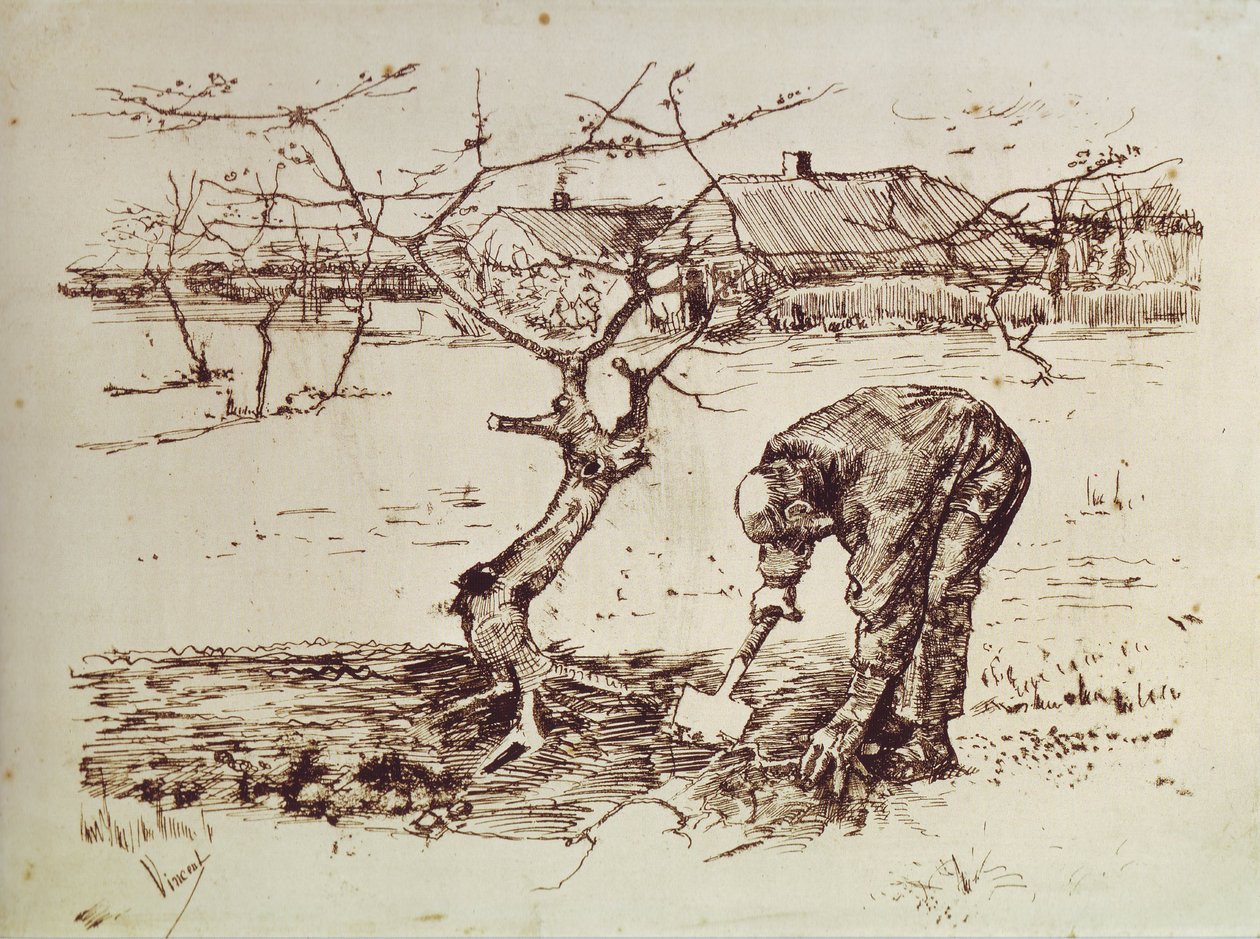Vecchia Vista da Dietro da Vincent van Gogh