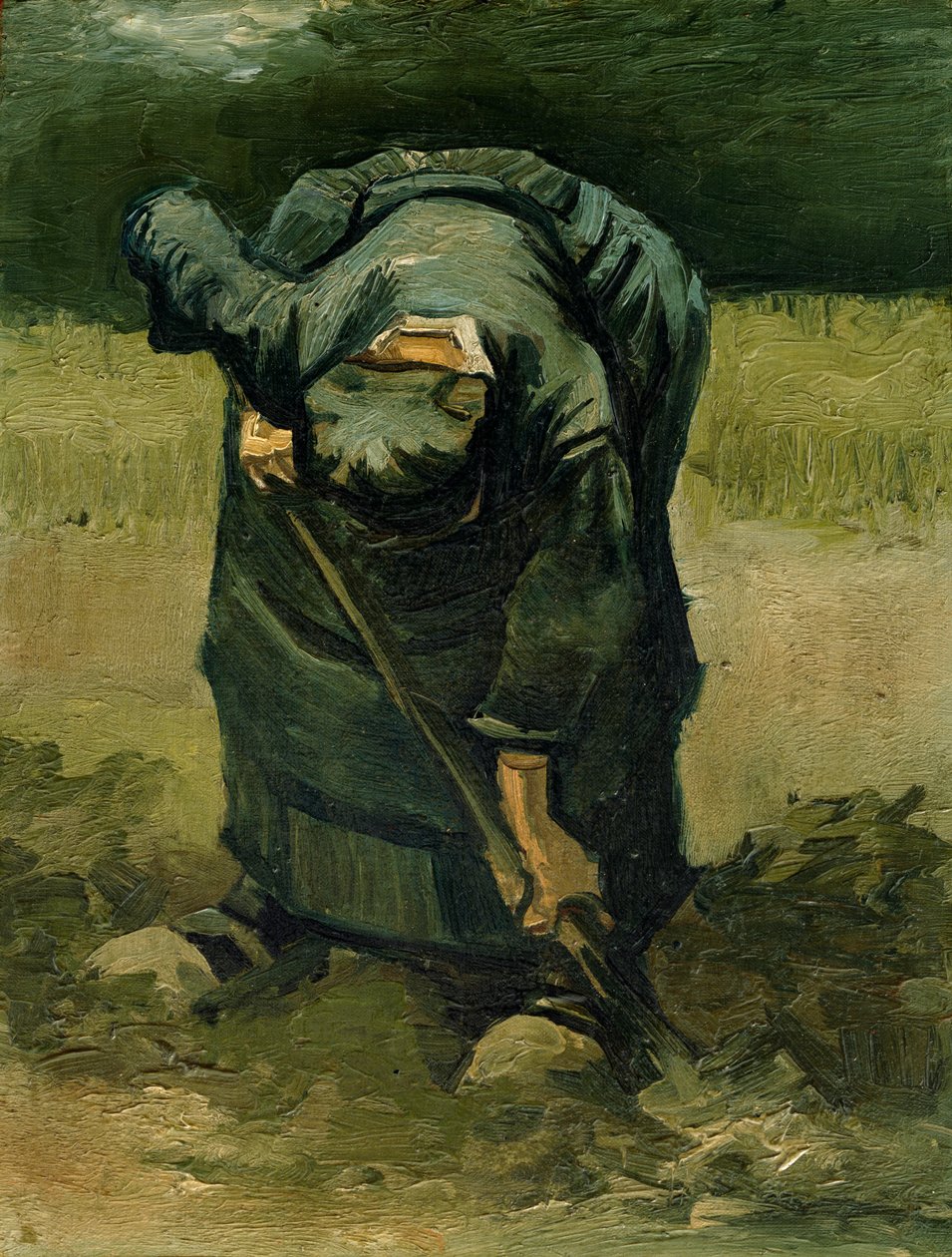 Contadina che scava, 1885 da Vincent van Gogh