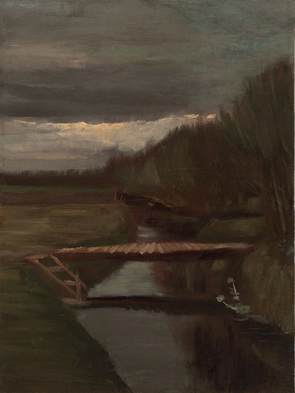 Fossato e Piccolo Ponte da Vincent van Gogh