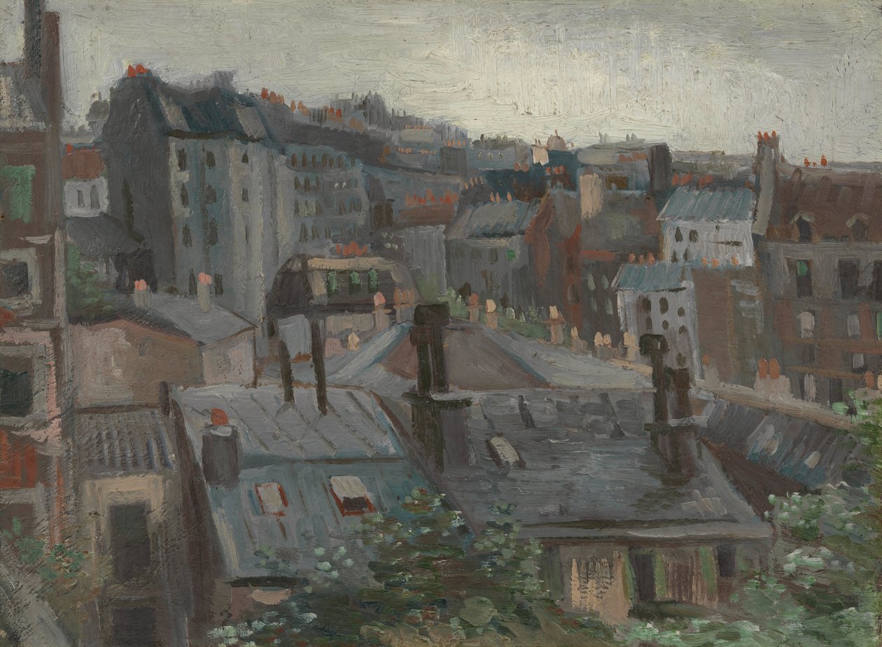 Vista dallo studio di Vincent da Vincent van Gogh