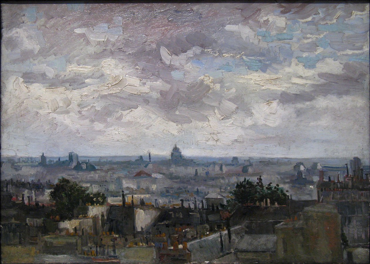 Vista dei tetti di Parigi da Vincent van Gogh