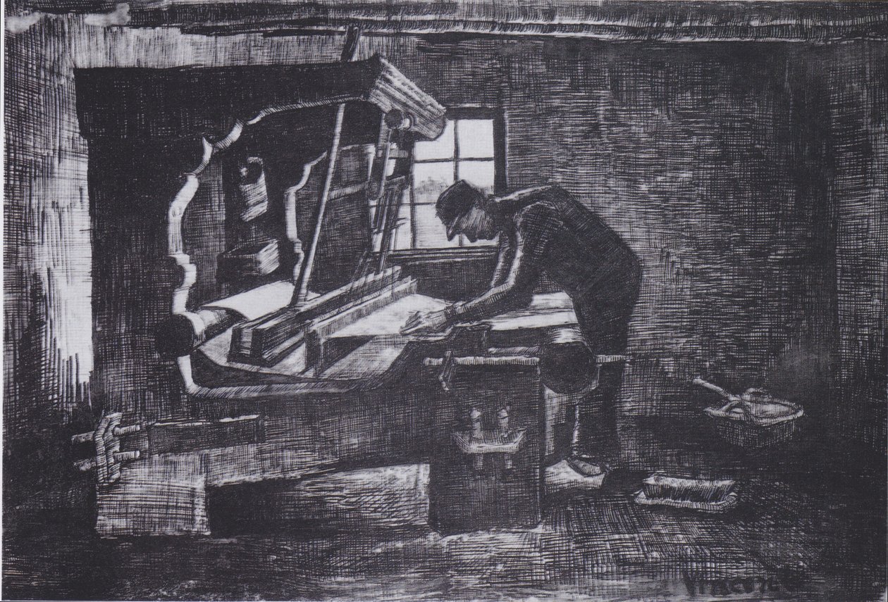 Tessitore al telaio da Vincent van Gogh