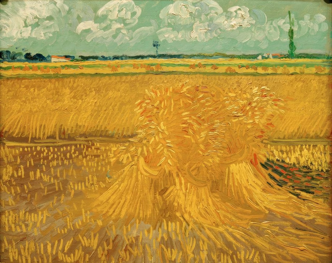 Campo di grano con covone da Vincent van Gogh