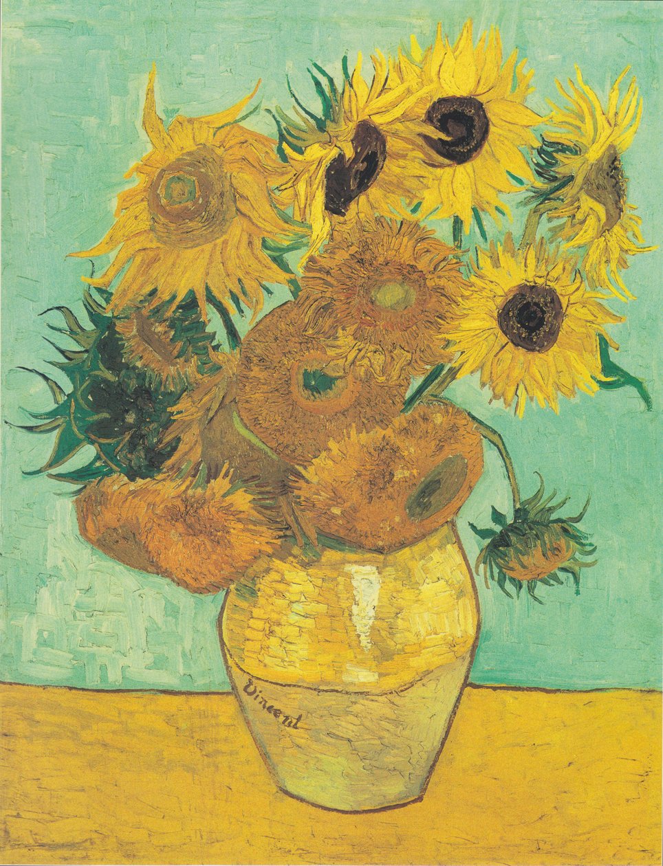 Dodici girasoli in un vaso da Vincent van Gogh