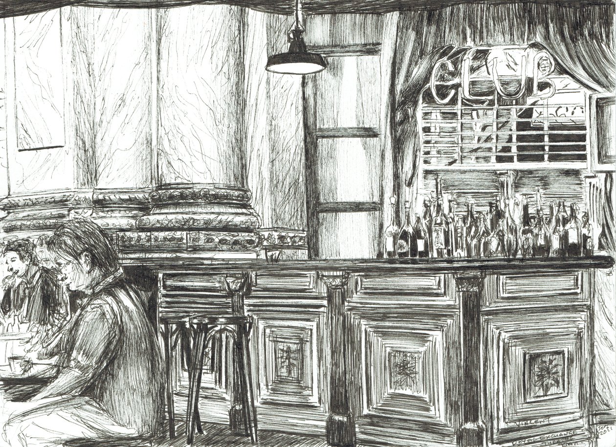 Caffè al Royal Exchange, Manchester, 2011 da Vincent Alexander Booth