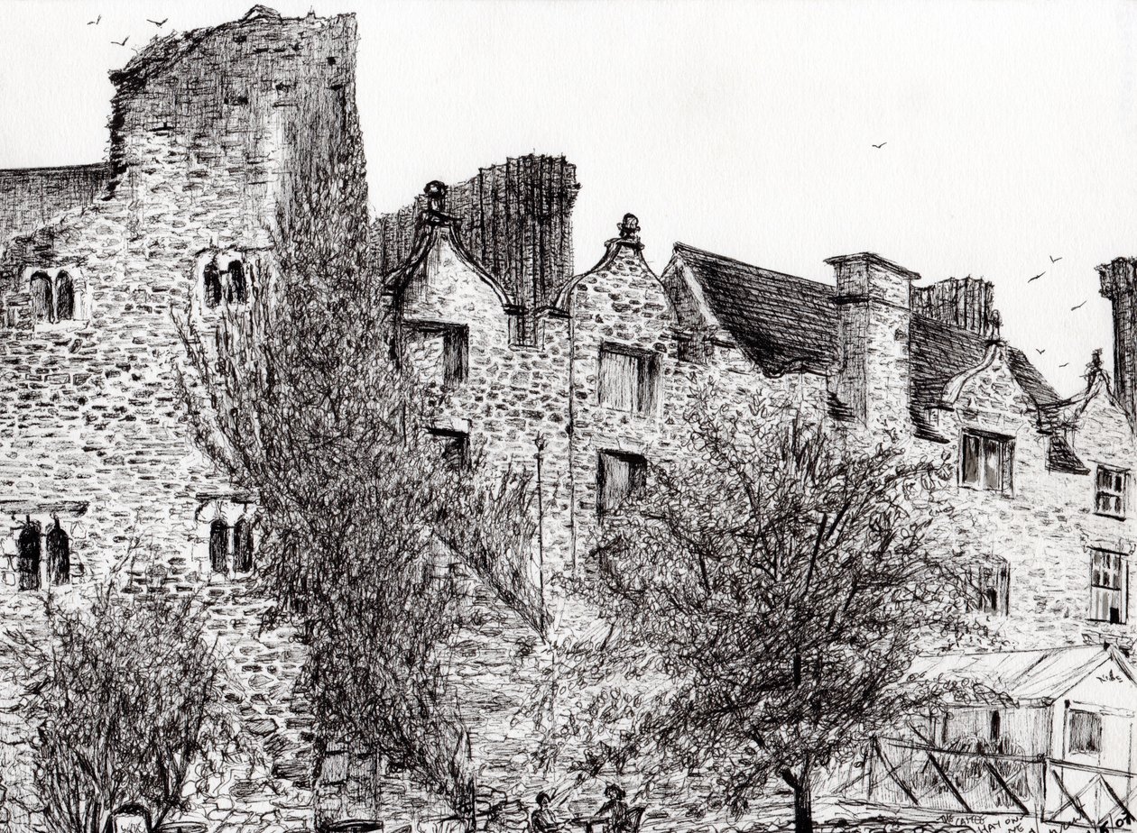 Rovina del castello Hay on Wye, 2007 da Vincent Alexander Booth