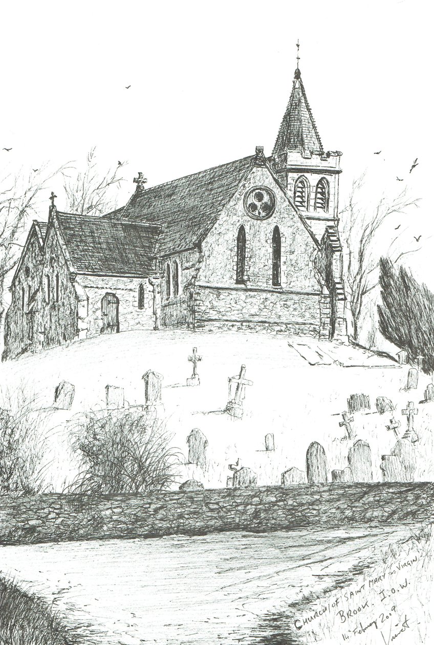 Chiesa di Santa Maria Vergine, Brook, I.O.W. da Vincent Alexander Booth
