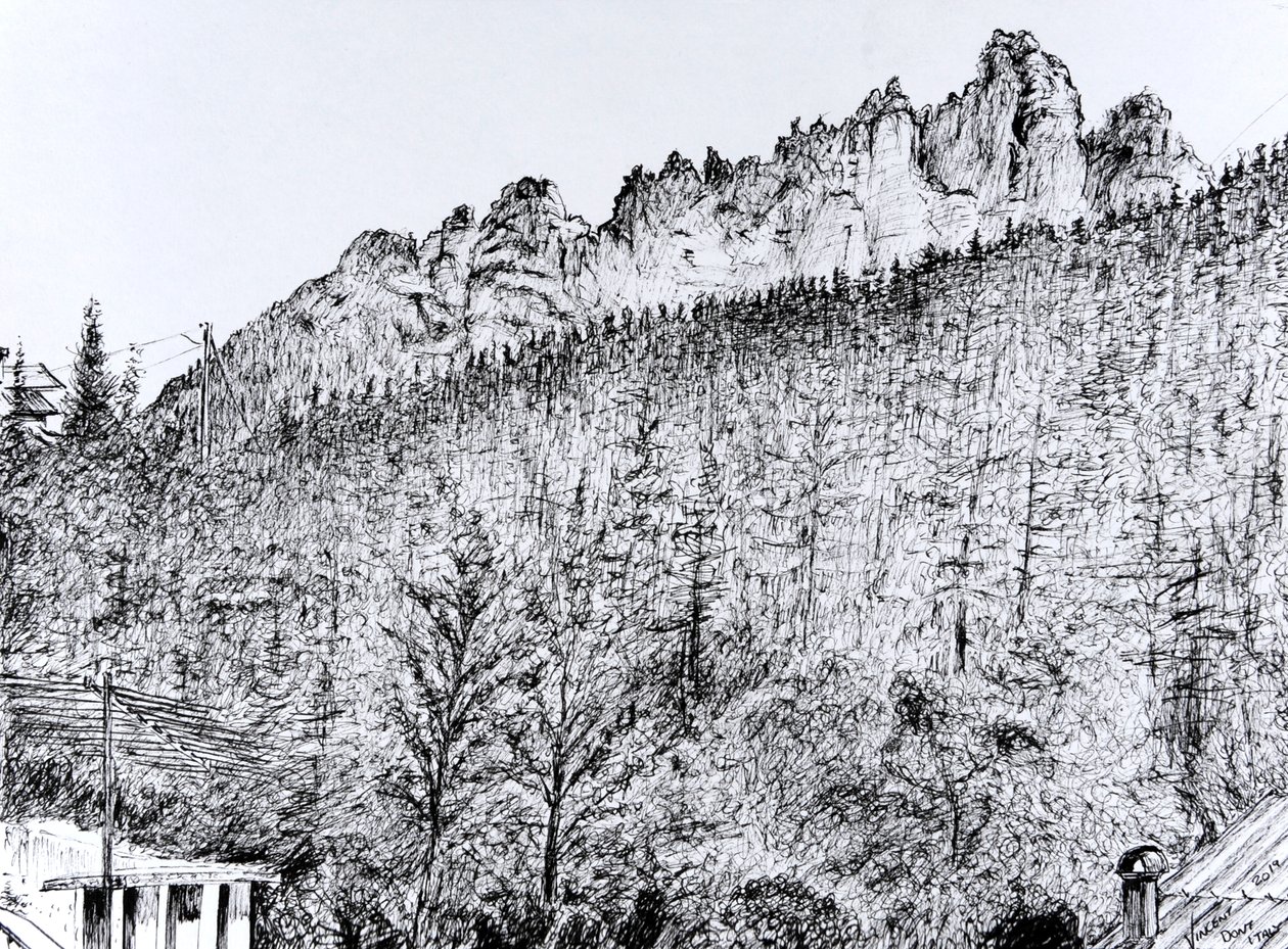 Dolomiti dal Balcone a Dont Italia, 2019 da Vincent Alexander Booth