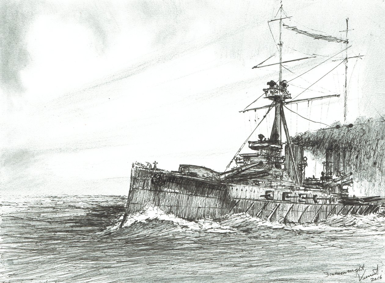 HMS Dreadnought in mare, 2017 da Vincent Alexander Booth