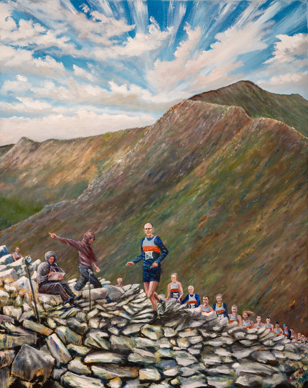 Ian guida i Billies, 2024 (olio su tela) da Vincent Alexander Booth