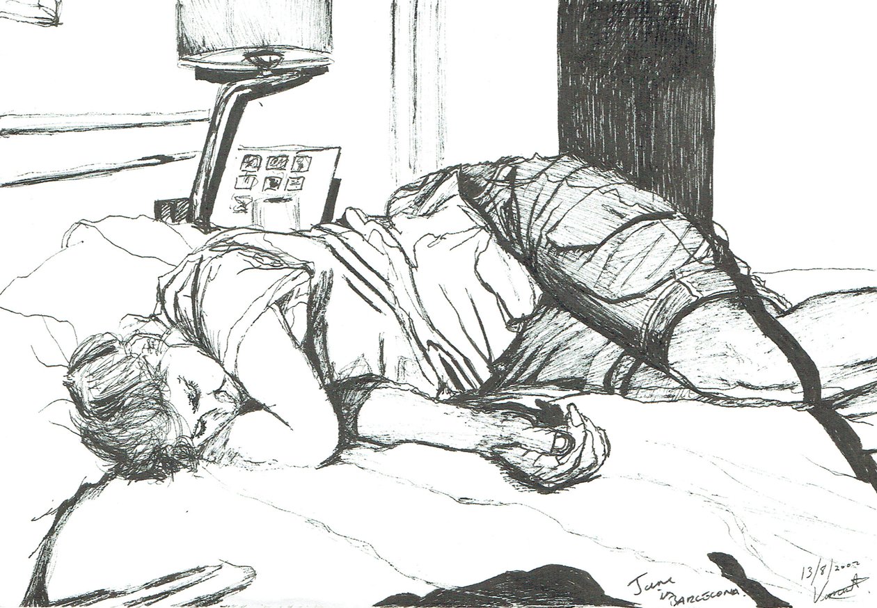 Jane che dorme a Barcellona, 2002 da Vincent Alexander Booth