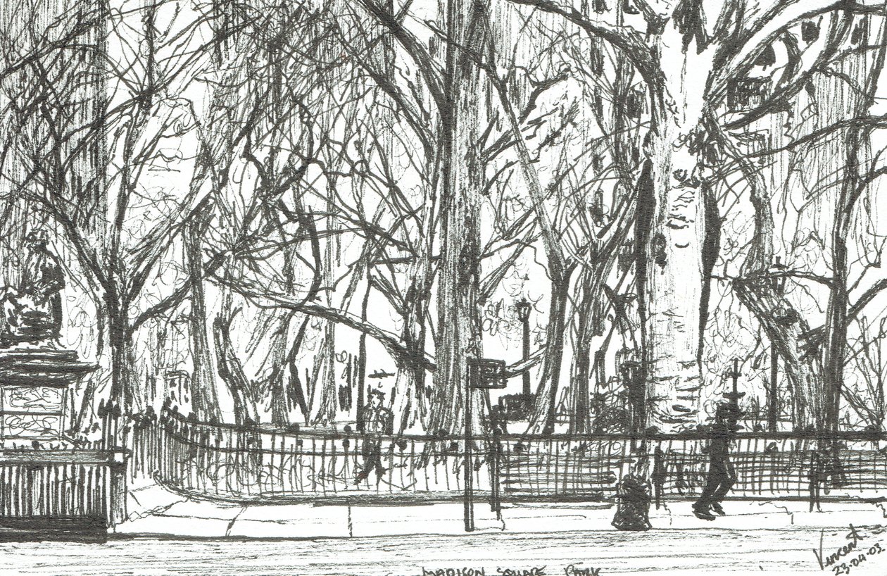 Madison Square Park New York, 2003 da Vincent Alexander Booth