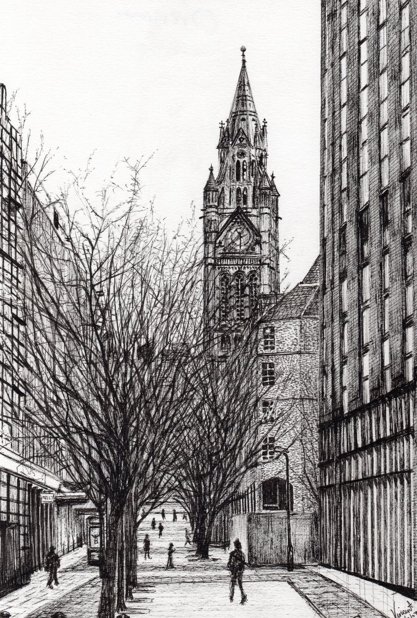 Municipio di Manchester da Deansgate, 2007 da Vincent Alexander Booth