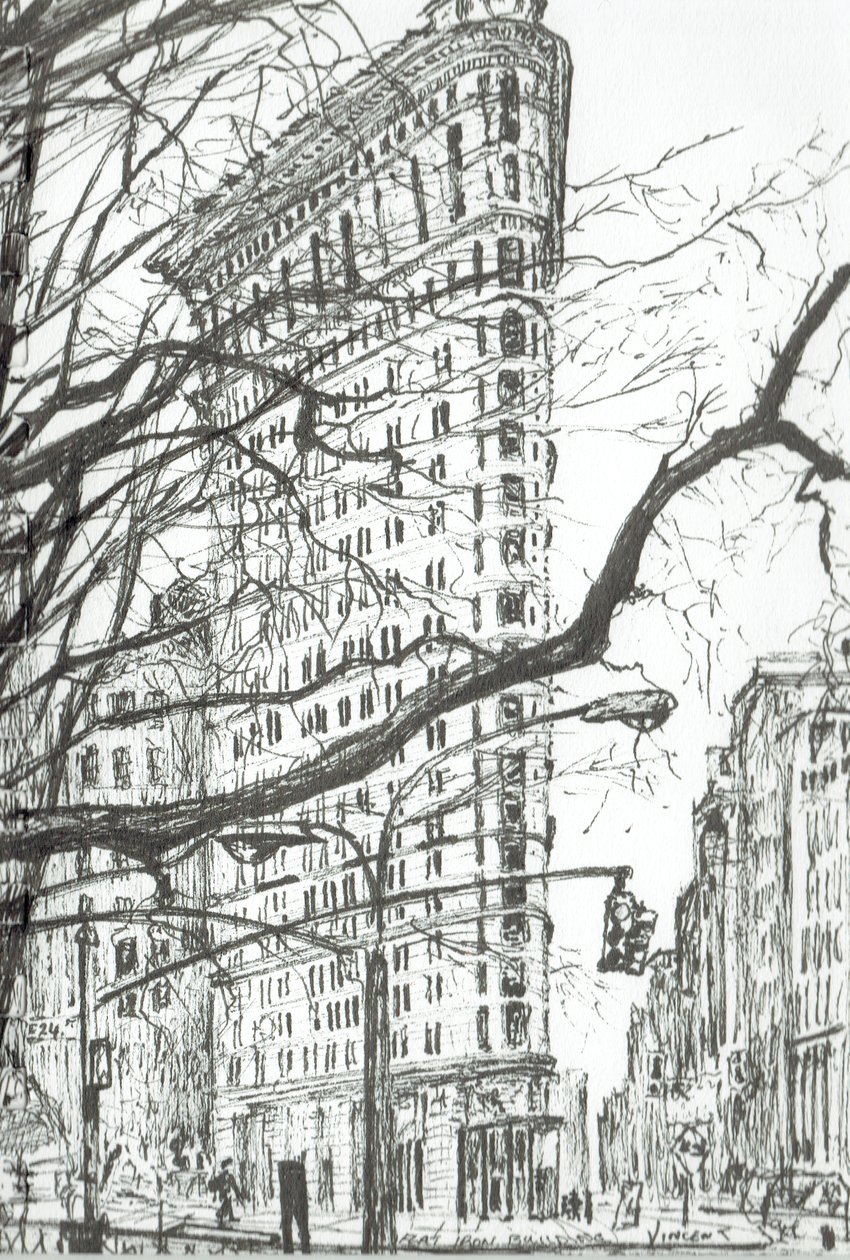 Flat Iron Building di New York, 2003 da Vincent Alexander Booth