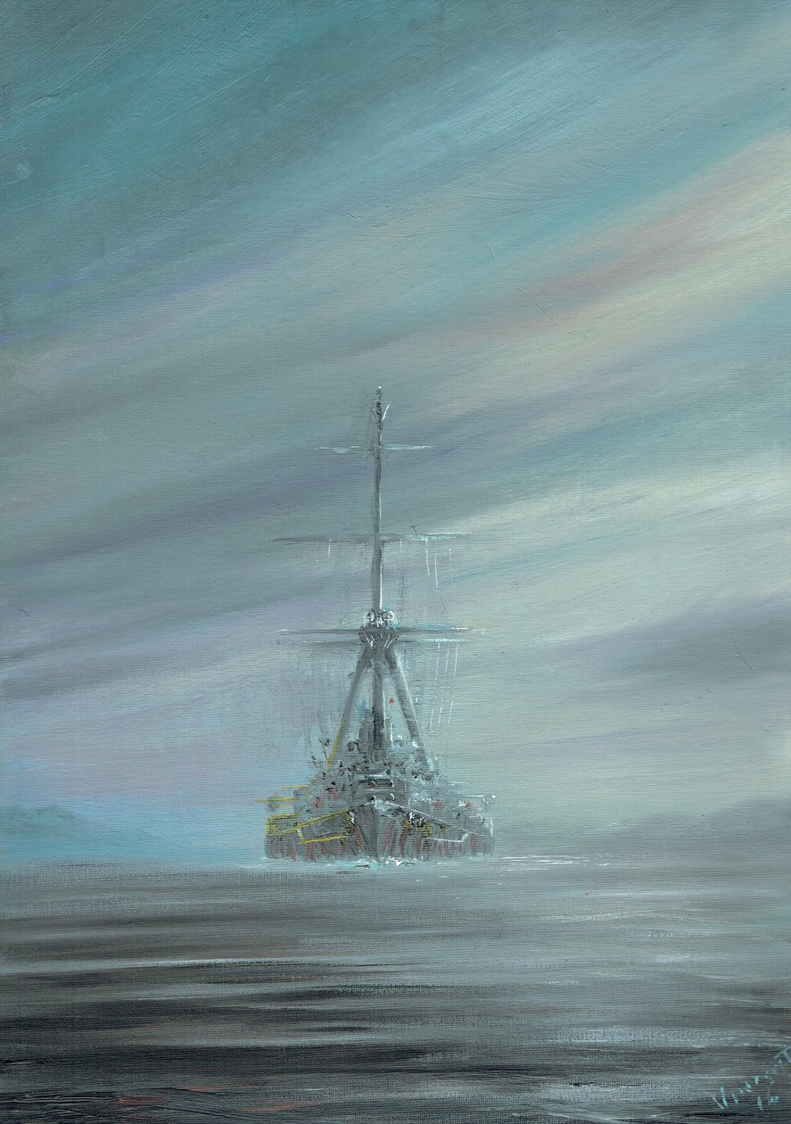 SMS Derfflinger Scapa Flow 1919, 2016 da Vincent Alexander Booth