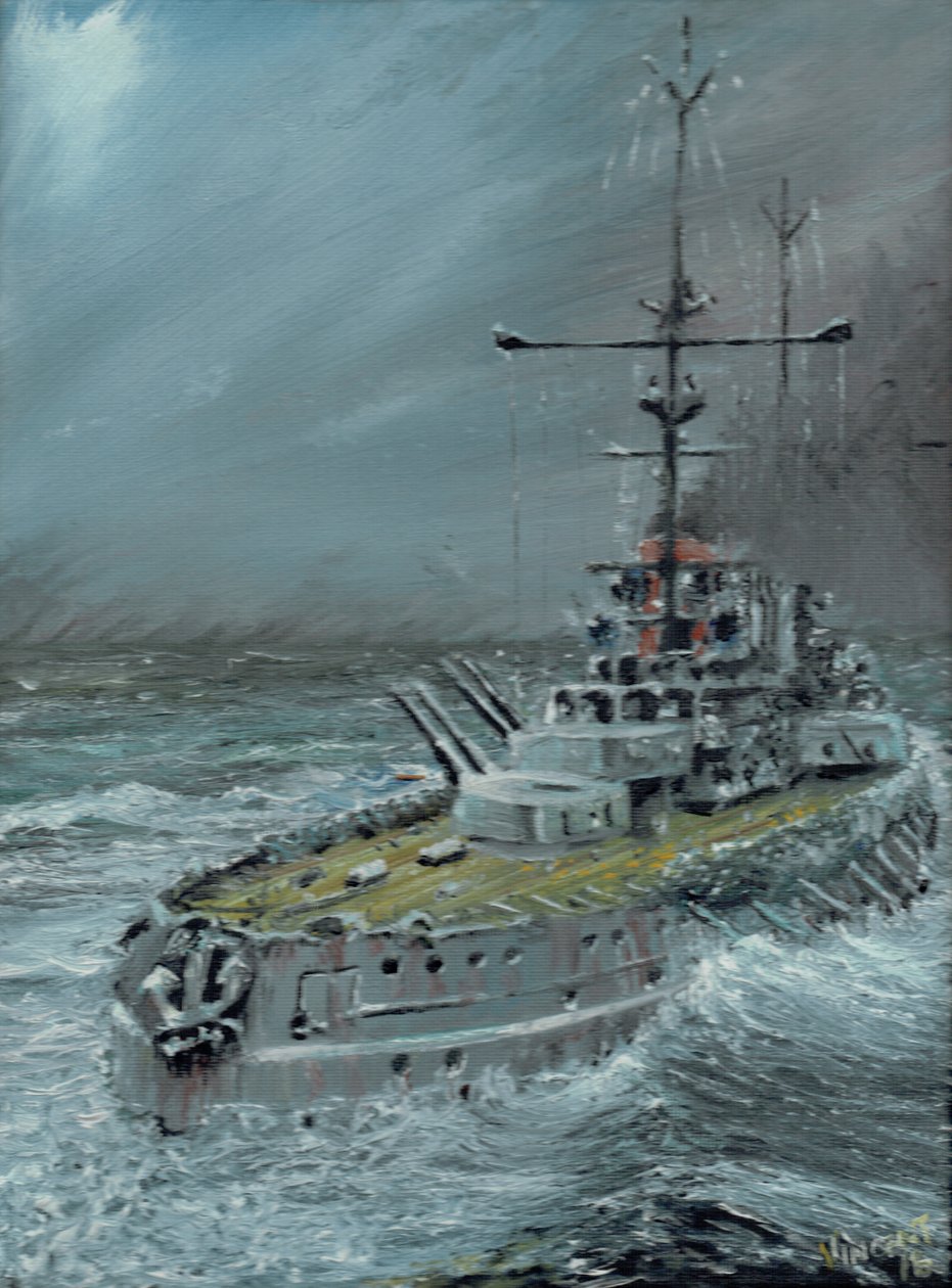 SMS Friedrich der Grosse a Jutland 1916 da Vincent Alexander Booth