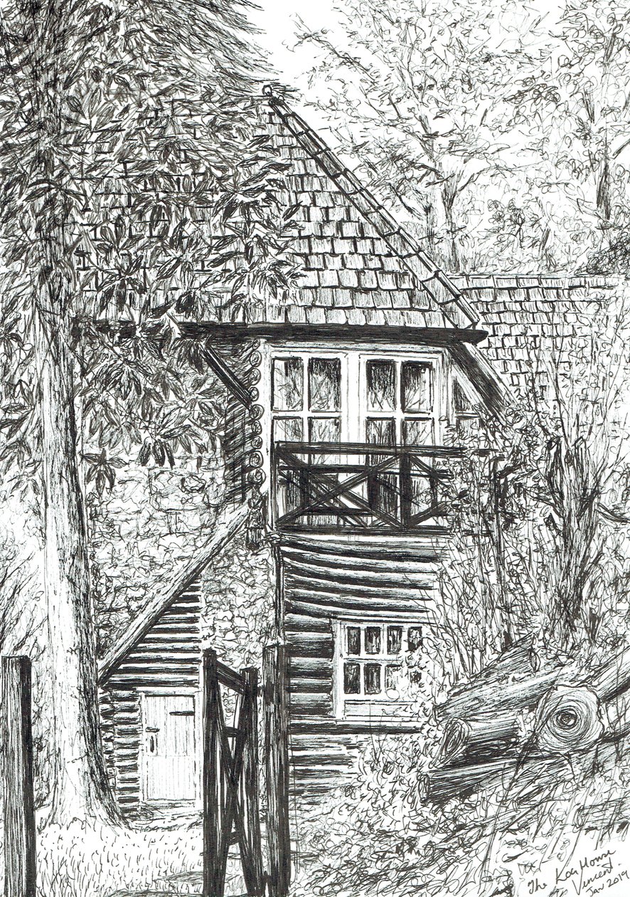 La casa di tronchi da Vincent Alexander Booth