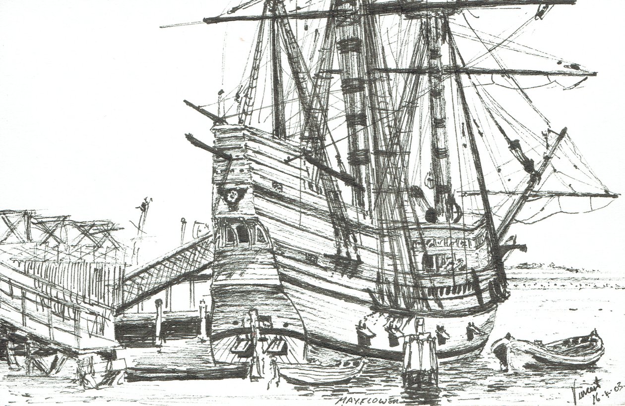 Il Mayflower, Plymouth, Massachusetts. 2003 da Vincent Alexander Booth