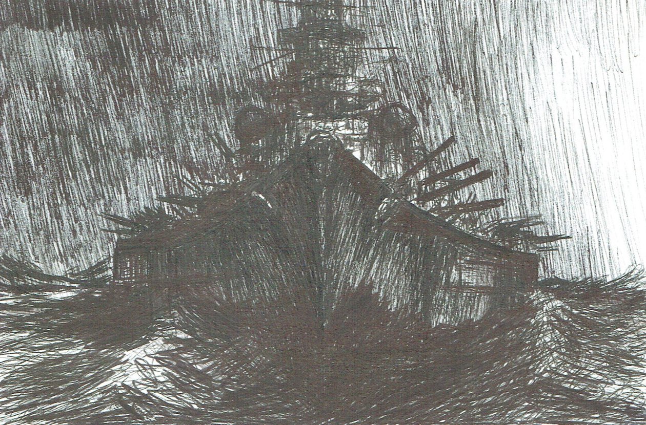 Tirpitz in tempesta, 1942, 2004 da Vincent Alexander Booth