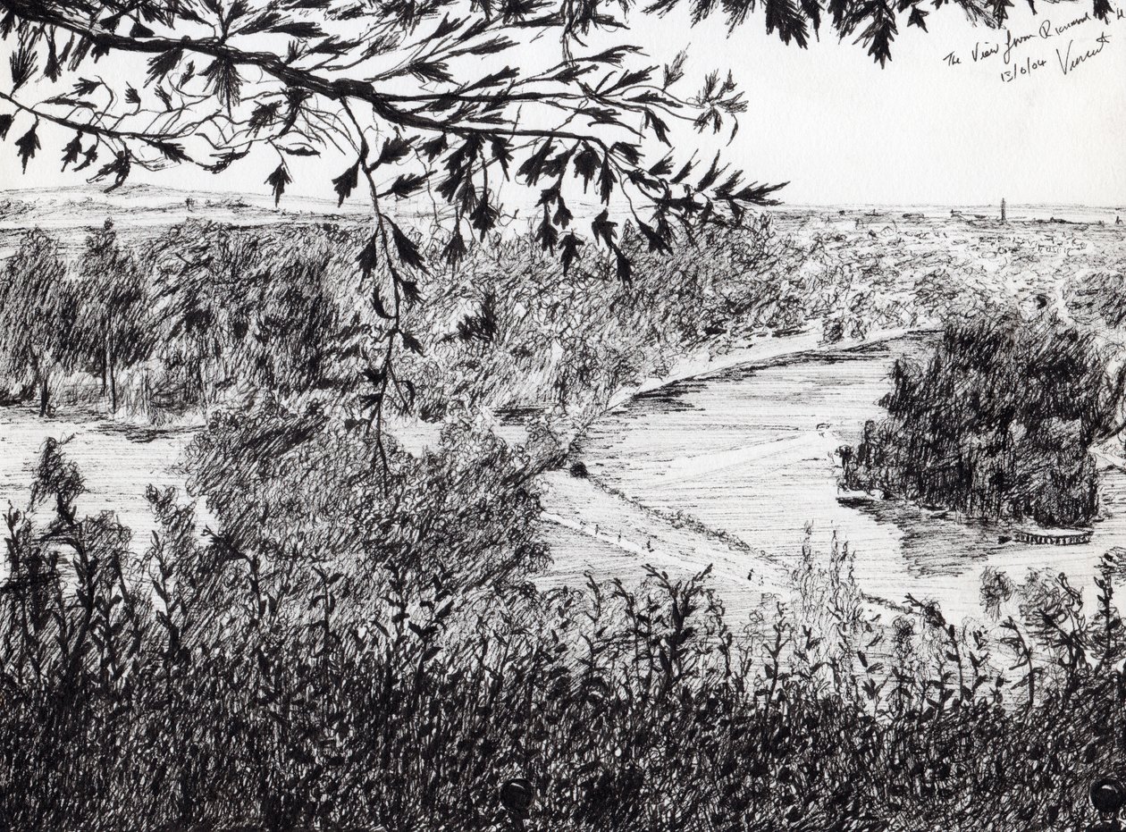 Vista da Richmond Hill Londra da Vincent Alexander Booth
