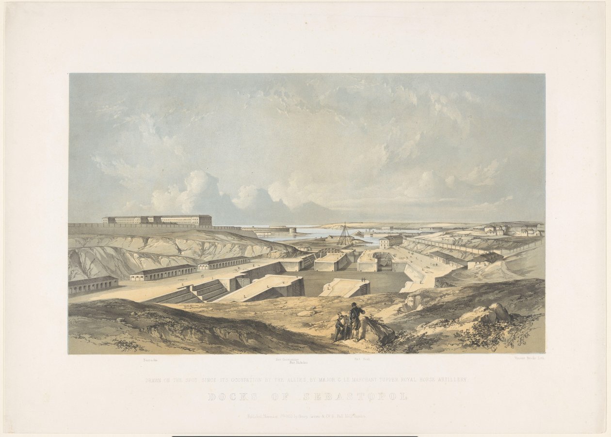 Il porto di Sebastopoli, 1855 (Docks of Sebastopol) da Vincent Brooks