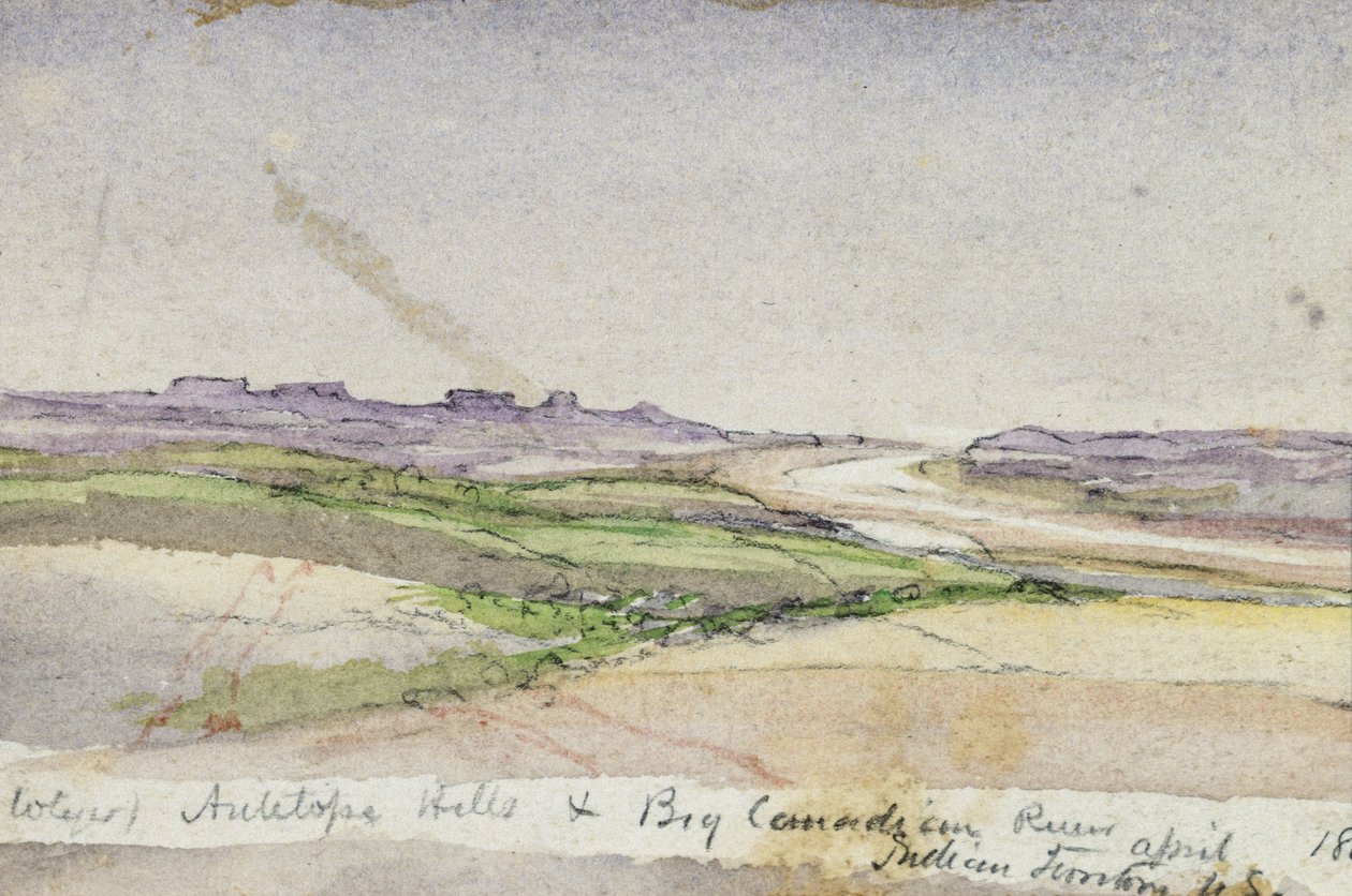 Antelope Hills e Big Canadian River da Vincent Colyer