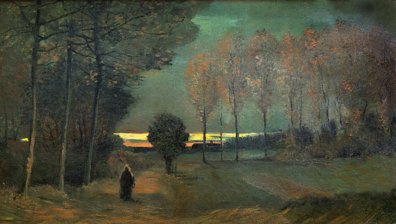 Paesaggio autunnale di sera, 1884 da Vincent van Gogh