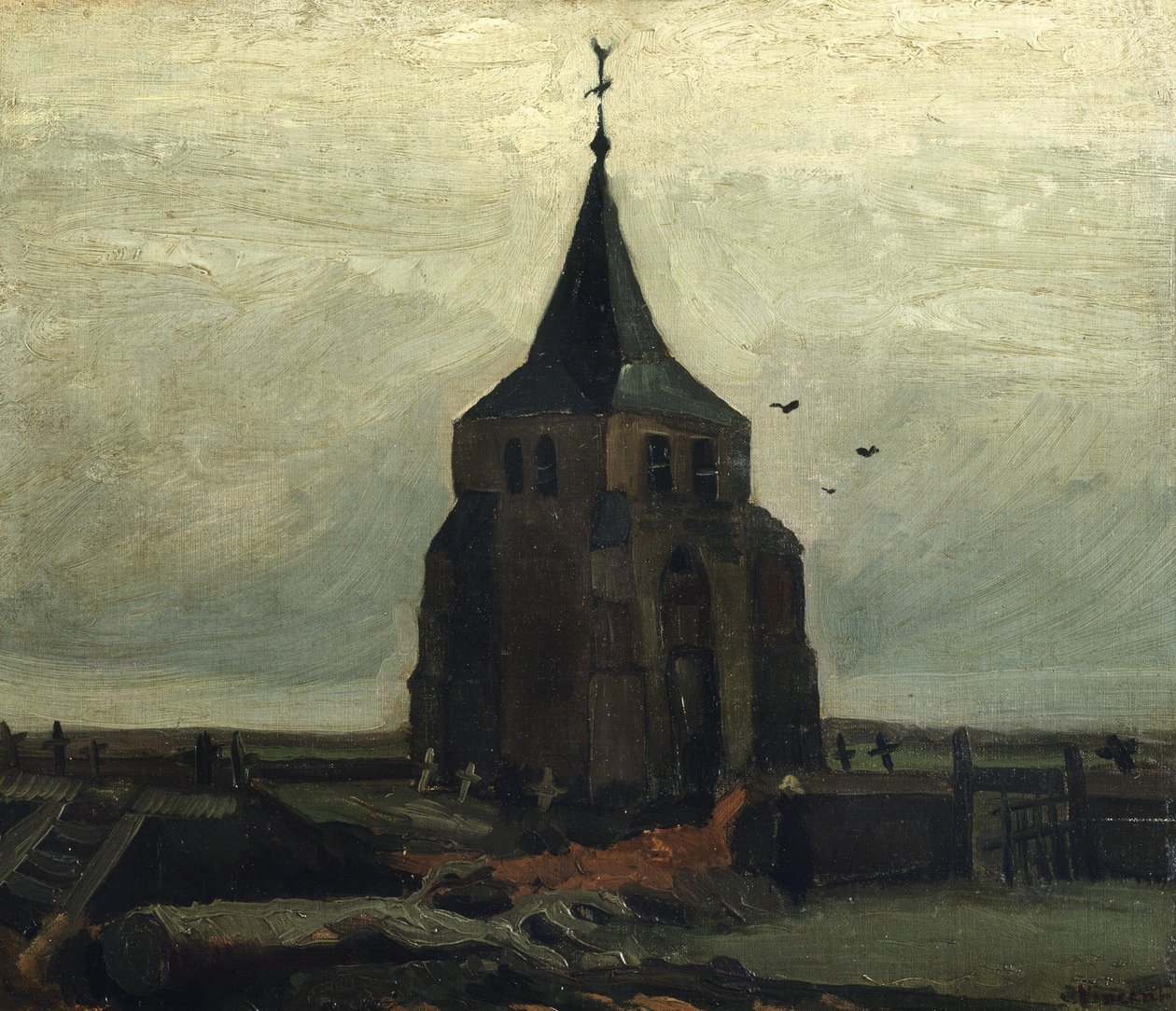 La vecchia torre, 1884 da Vincent van Gogh