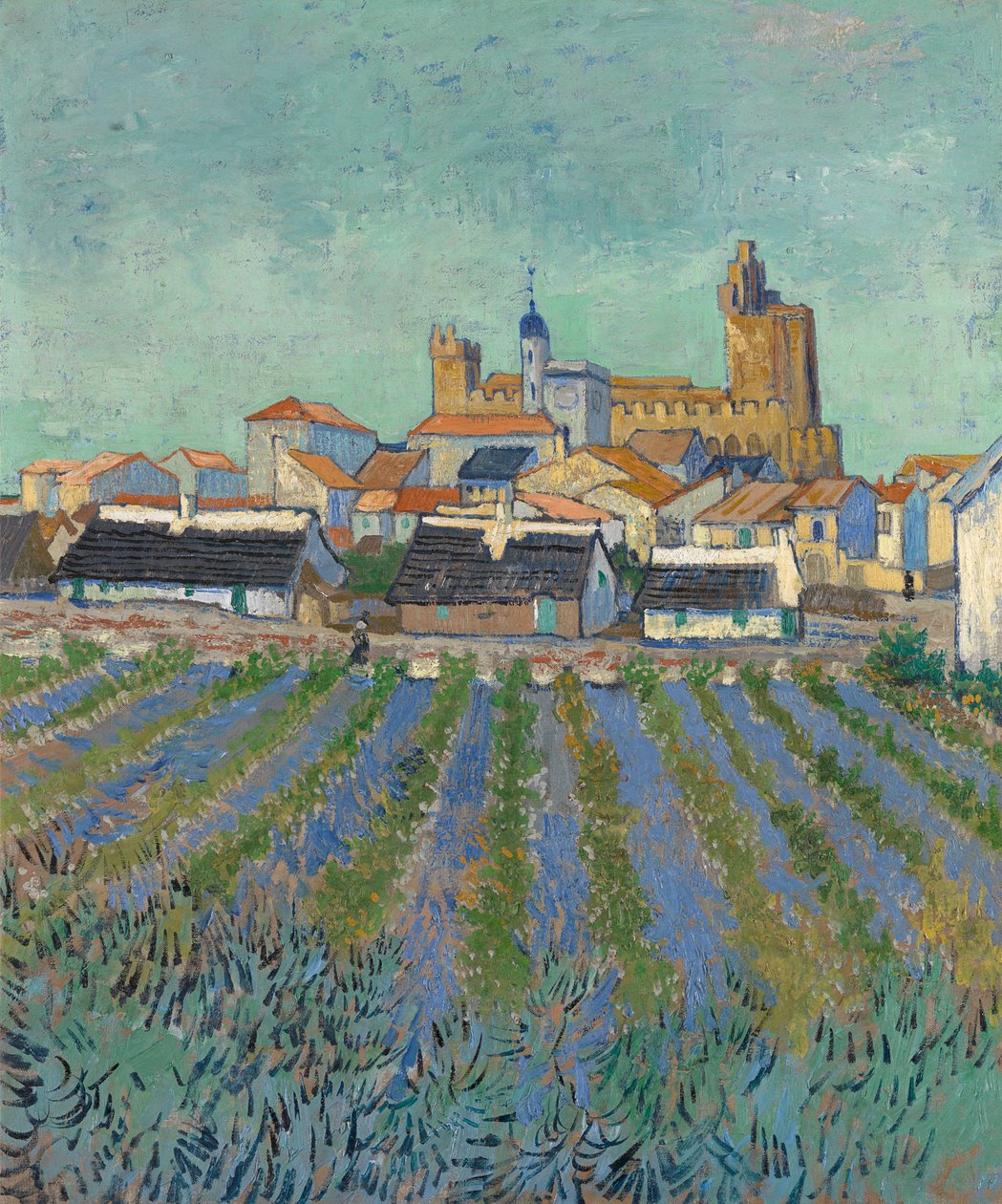 Veduta di Saintes-Maries-de-la-Mer, 1888 da Vincent van Gogh