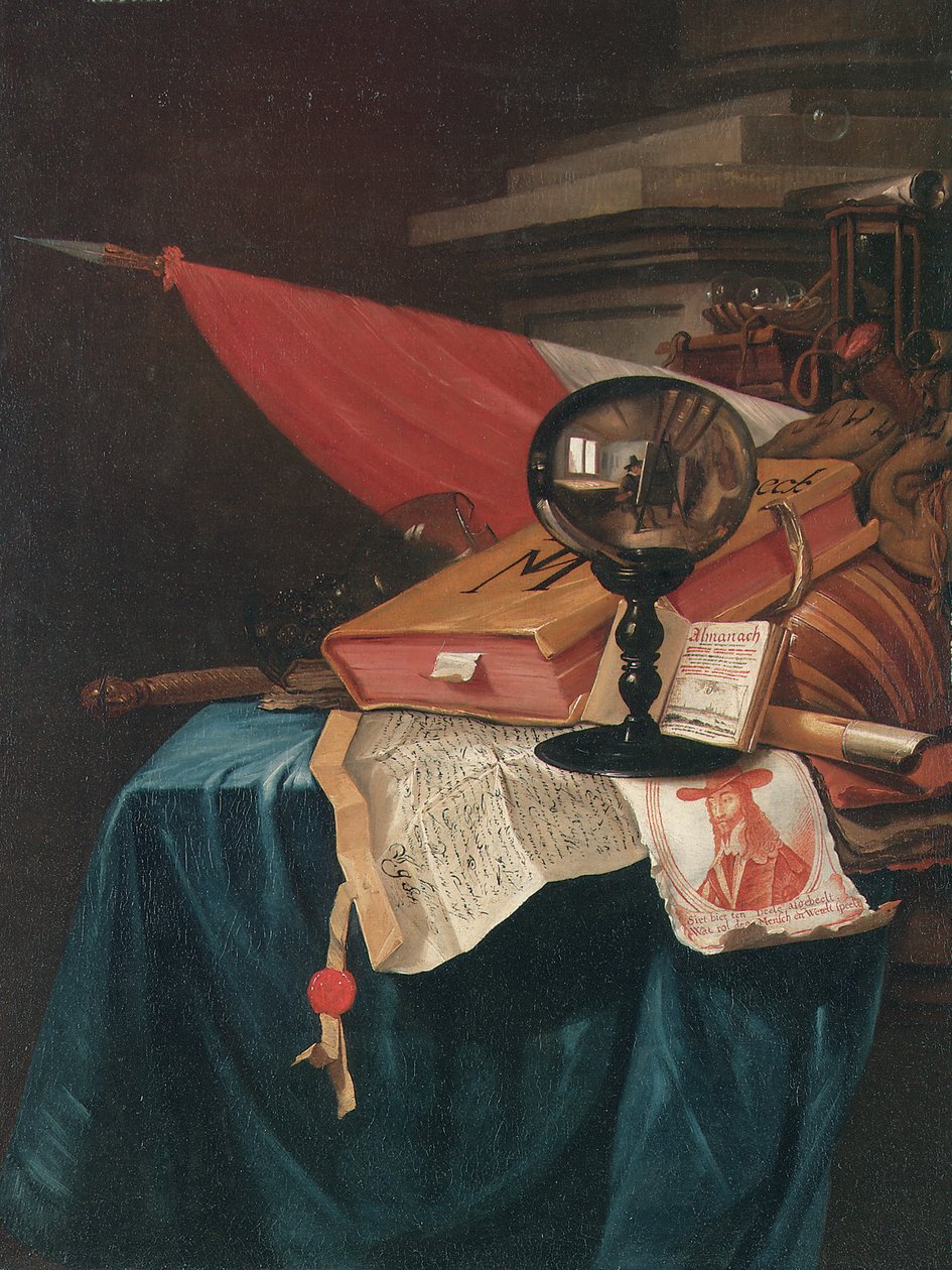 Vanitas natura morta con l