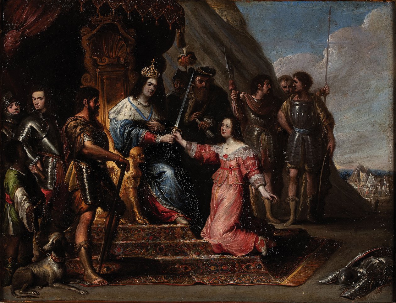 Allegoria della giustizia o di Ester davanti ad Assuero da Vincent Malò (I)