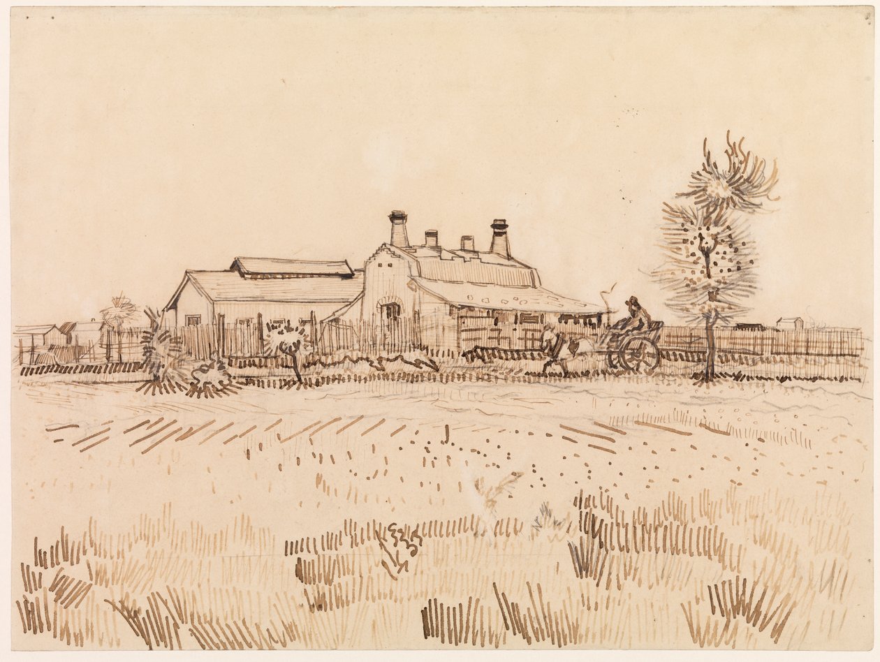 Una fabbrica di piastrelle, 1888 da Vincent van Gogh