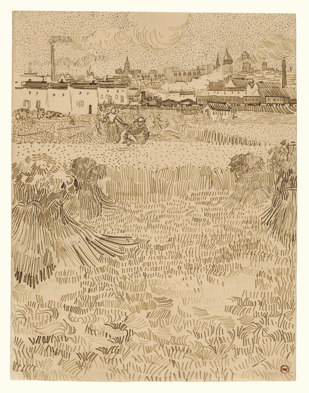 Arles: Vista dai campi di grano da Vincent van Gogh