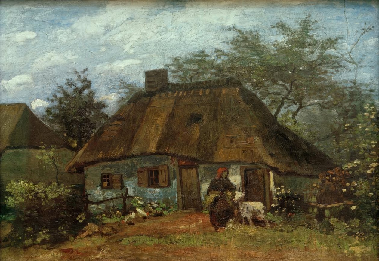 Cascina e donna con capra da Vincent van Gogh