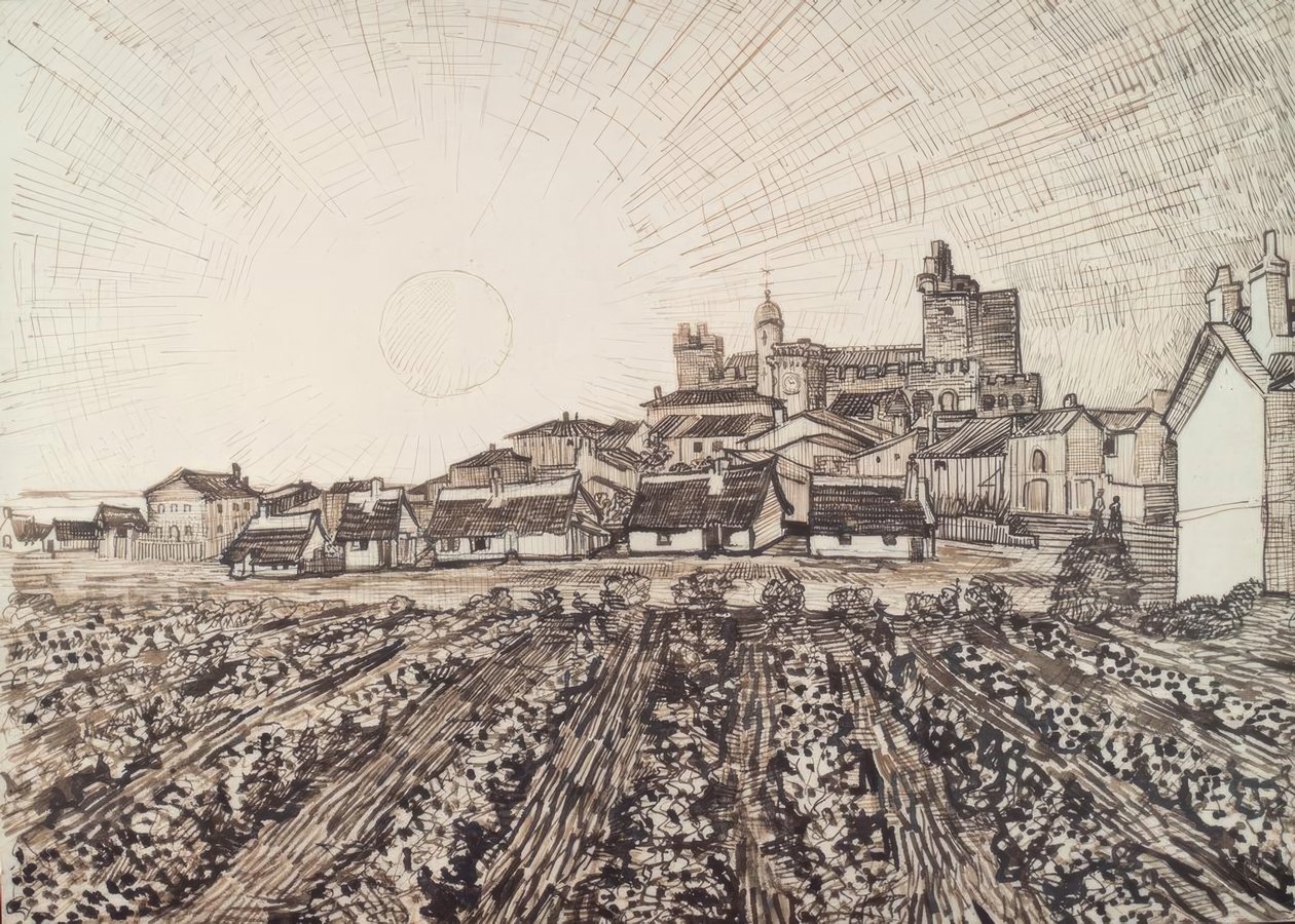 Vista su les Saintes-Maries da Vincent van Gogh