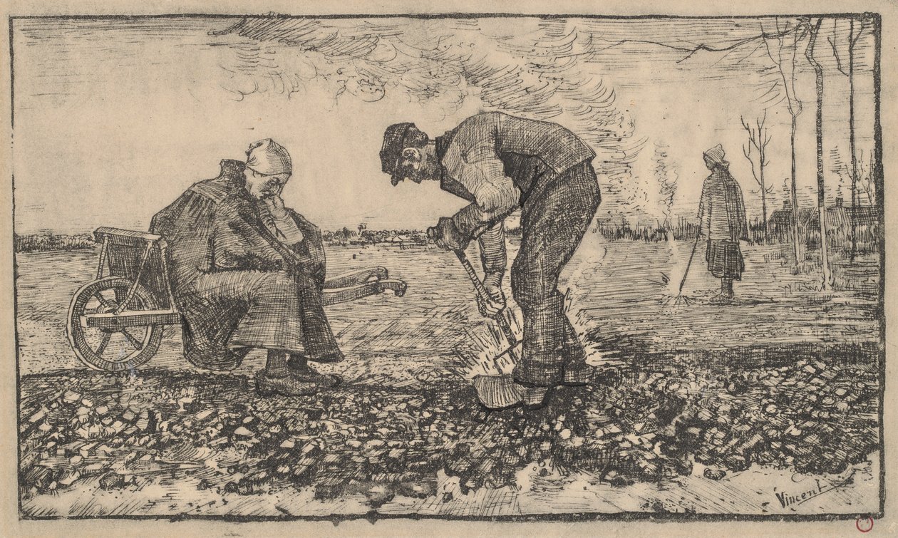 Erbacce in fiamme da Vincent van Gogh