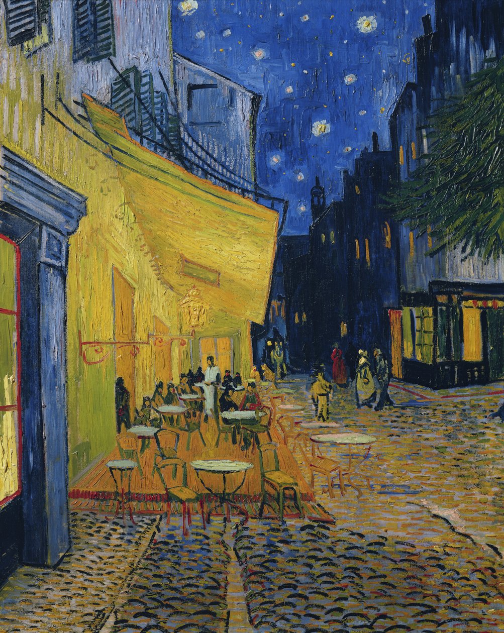 Terrazza del caffè, Place du Forum, Arles, 1888 da Vincent van Gogh