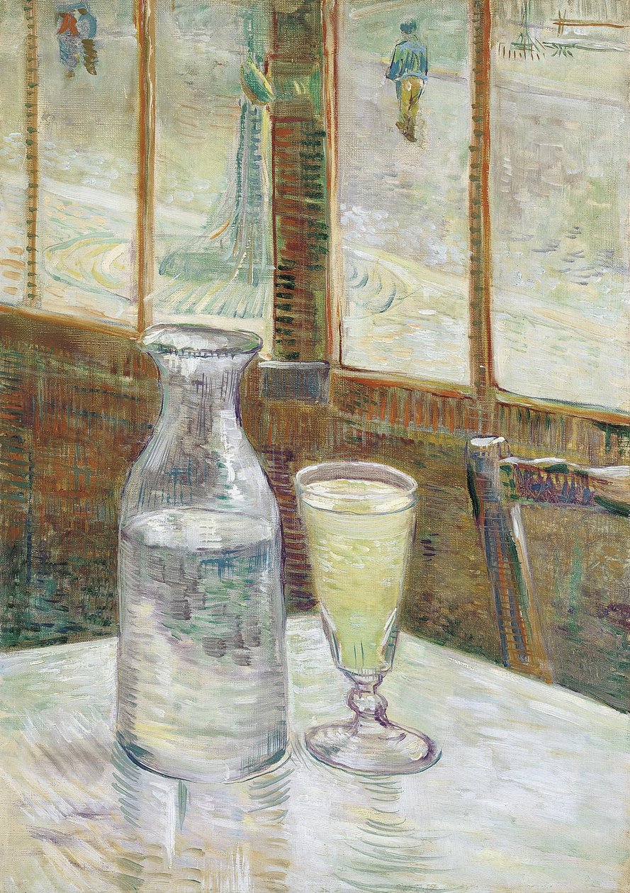 Tavolino da bar con assenzio da Vincent van Gogh